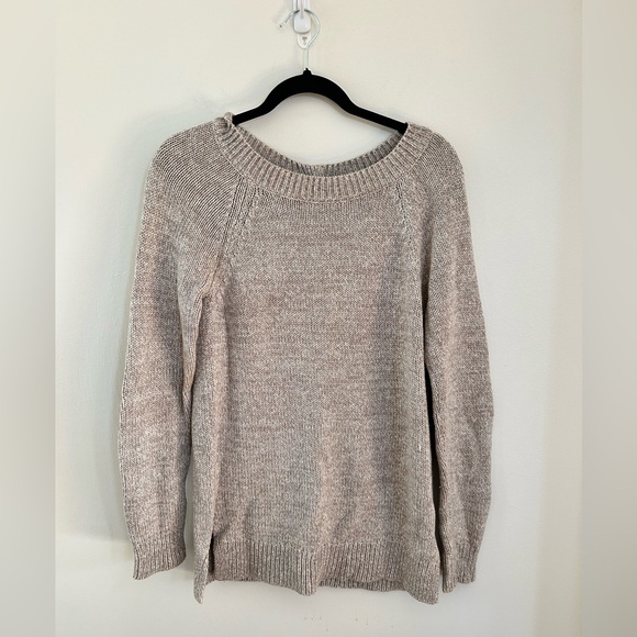 Woman’s beige Market and Spruce Size Small Sweater with buttons down the back - Picture 1 of 5